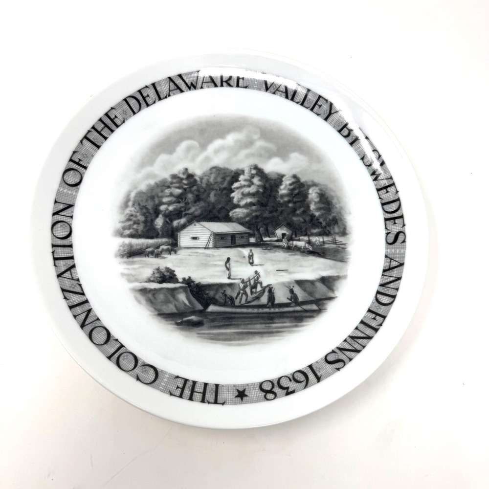 Arabia Finland Delaware Valley Colonization 1638 Swedes Finns Decorative Plate